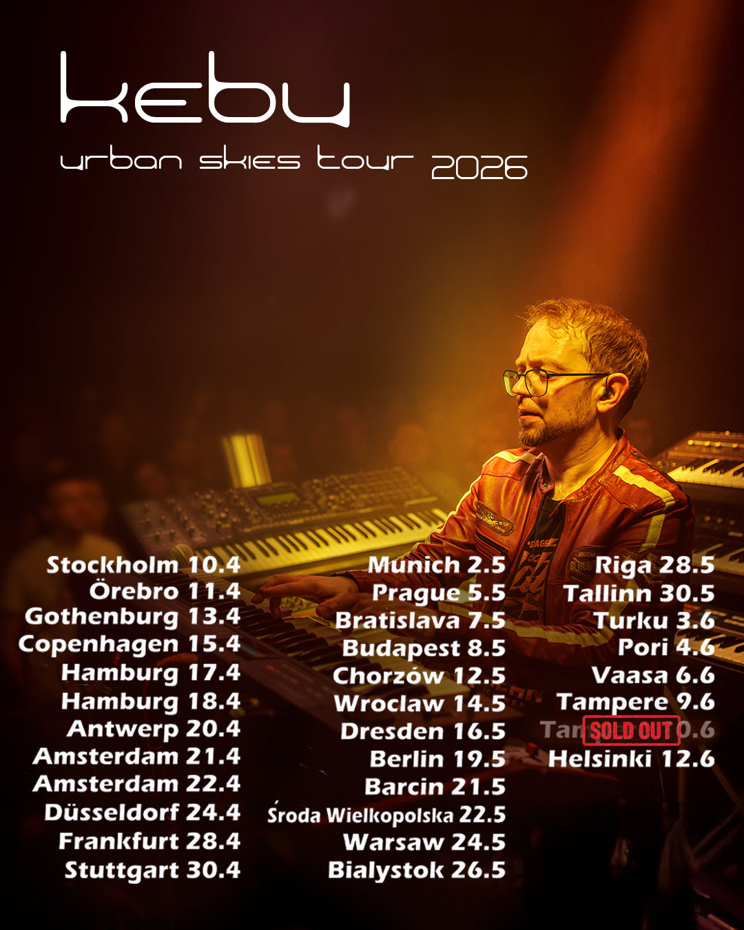 Kebu tour dates 2026