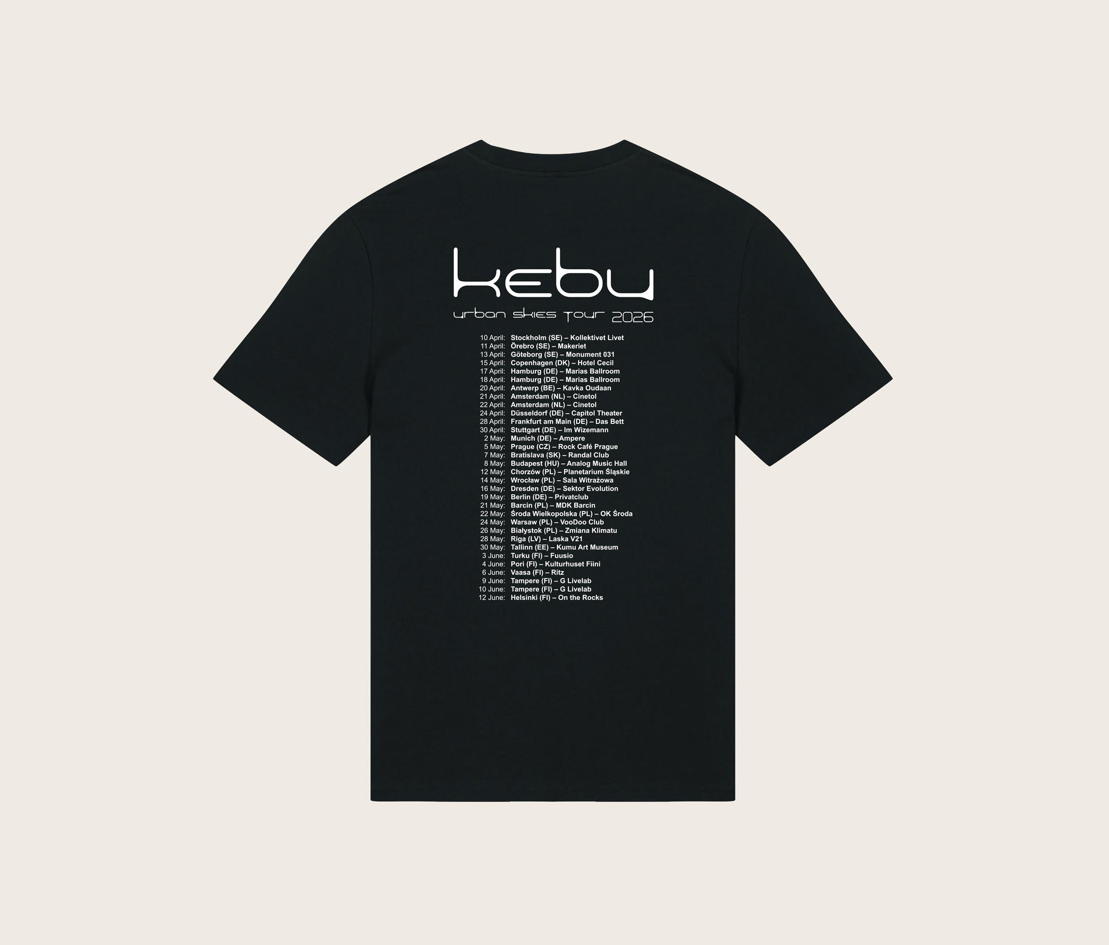 Urban Skies Tour 2026 T-shirt (LIMITED EDITION)
